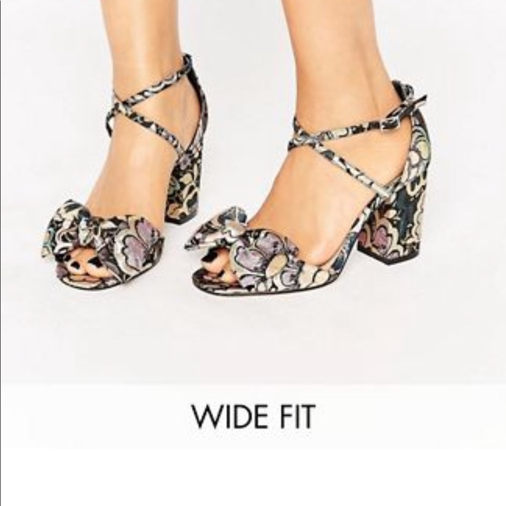 ASOS Wide Fit Bow Shoes